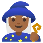 woman mage: medium-dark skin tone per la piattaforma Google