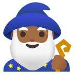 man mage: medium-dark skin tone for Google-plattformen