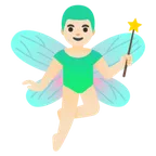 Google platformon a(z) man fairy: light skin tone képe