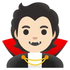 vampire: light skin tone untuk platform Google