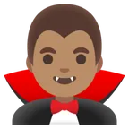 man vampire: medium skin tone สำหรับแพลตฟอร์ม Google