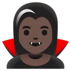 woman vampire: dark skin tone für Google Plattform