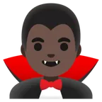 man vampire: dark skin tone alustalla Google