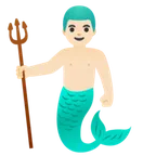 merman: light skin tone for Google platform