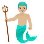 Google dla platformy merman: medium-light skin tone