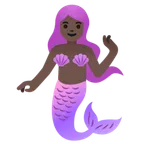 mermaid: dark skin tone til Google platform