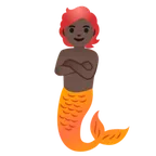 merperson: dark skin tone untuk platform Google