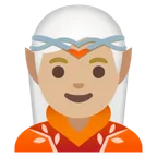 elf: medium-light skin tone untuk platform Google