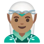 man elf: medium skin tone สำหรับแพลตฟอร์ม Google