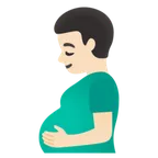 pregnant man: light skin tone per la piattaforma Google