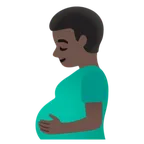 pregnant man: dark skin tone untuk platform Google