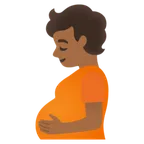 Google dla platformy pregnant person: medium-dark skin tone