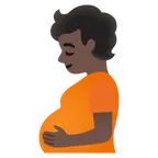 Google 플랫폼을 위한 pregnant person: dark skin tone