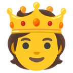 Google 平台中的 person with crown