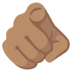 index pointing at the viewer: medium skin tone pentru platforma Google