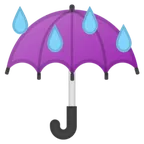 Google 平台中的 umbrella with rain drops