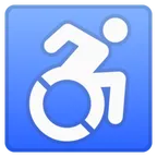wheelchair symbol สำหรับแพลตฟอร์ม Google
