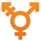 Google প্ল্যাটফর্মে জন্য transgender symbol