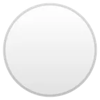 Google प्लेटफ़ॉर्म के लिए white circle