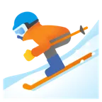 Google 平台中的 skier
