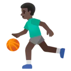 man bouncing ball: dark skin tone til Google platform
