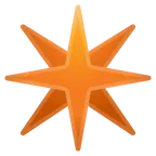 Google প্ল্যাটফর্মে জন্য eight-pointed star