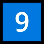 keycap: 9 for Microsoft platform