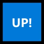 UP! button alustalla Microsoft