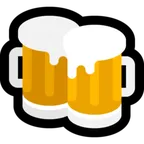 clinking beer mugs لمنصة Microsoft