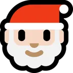 Santa Claus: light skin tone per la piattaforma Microsoft