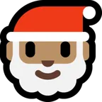 Microsoft 플랫폼을 위한 Santa Claus: medium skin tone