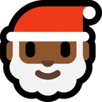 Santa Claus: medium-dark skin tone pentru platforma Microsoft