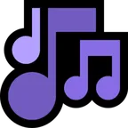 musical notes untuk platform Microsoft