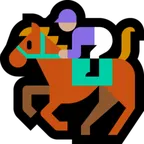 horse racing: medium-light skin tone สำหรับแพลตฟอร์ม Microsoft