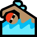 Microsoft dla platformy man swimming: medium skin tone