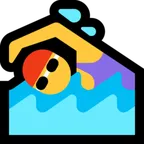 Microsoft প্ল্যাটফর্মে জন্য woman swimming