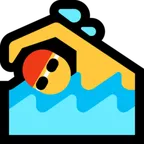 Microsoft প্ল্যাটফর্মে জন্য man swimming