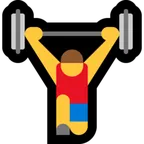 Microsoft 平台中的 man lifting weights