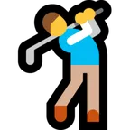 man golfing til Microsoft platform