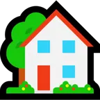 house with garden for Microsoft platform
