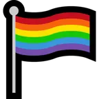 Microsoft 平台中的 rainbow flag