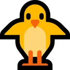Microsoft 平台中的 front-facing baby chick