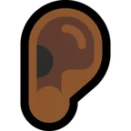 ear: medium-dark skin tone untuk platform Microsoft