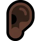 Microsoft dla platformy ear: dark skin tone