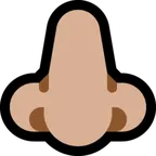 nose: medium-light skin tone für Microsoft Plattform
