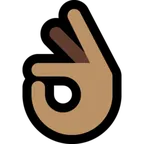 OK hand: medium skin tone per la piattaforma Microsoft