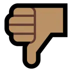 Microsoft dla platformy thumbs down: medium skin tone