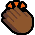 Microsoft 플랫폼을 위한 clapping hands: medium-dark skin tone