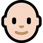 Microsoft dla platformy man: light skin tone, bald