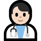 Microsoft 플랫폼을 위한 man health worker: light skin tone
